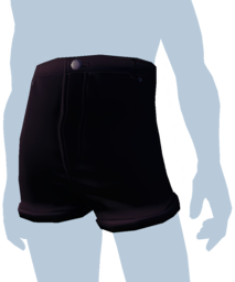 Black High-Waisted Jean Shorts m.png