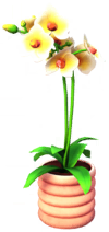 White Orchid in Pink Pot.png