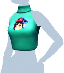 Green "What's the Glitch" Crop Top.png
