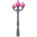 Round Pink Three-Pronged Lamppost.png